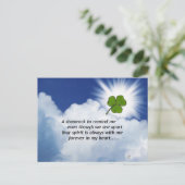 Shamrock Memorial Briefkaart (Staand voorkant)
