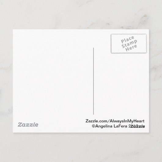 Shamrock Memorial Briefkaart (Achterkant)