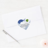 Shamrock Memorial Hart Sticker (Envelop)
