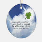 Shamrock Memorial Keramisch Ornament (Links)