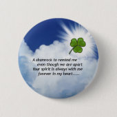 Shamrock Memorial Ronde Button 5,7 Cm (Voorkant)