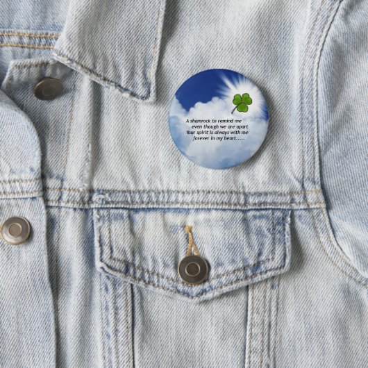 Shamrock Memorial Ronde Button 5,7 Cm (In situ)