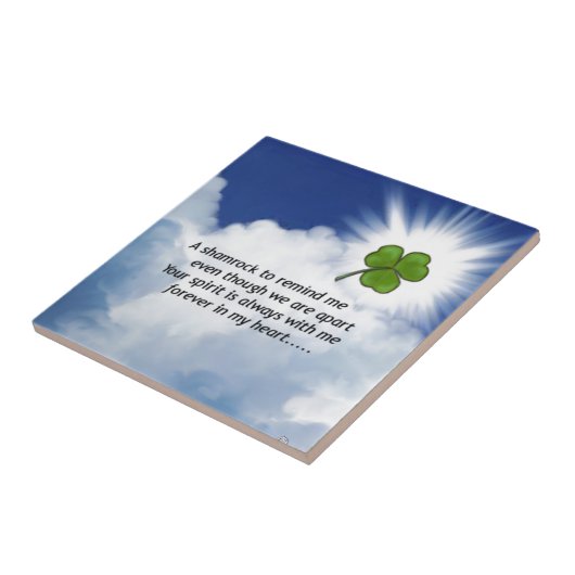 Shamrock Memorial Tegeltje (Zijkant)