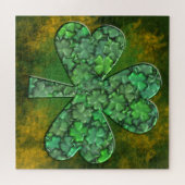 Shamrock met Clovers Inside Legpuzzel (Horizontaal)