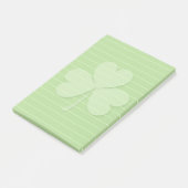 Shamrock met gerolde lijnen post-it® notes (Schuin)