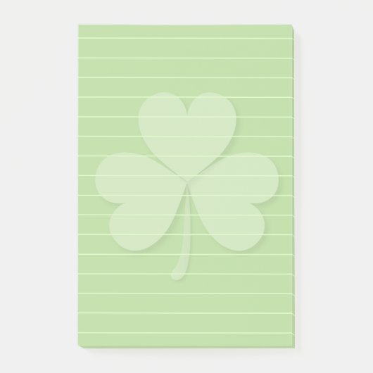 Shamrock met gerolde lijnen post-it® notes (Voorkant)