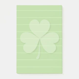 Shamrock met gerolde lijnen post-it® notes