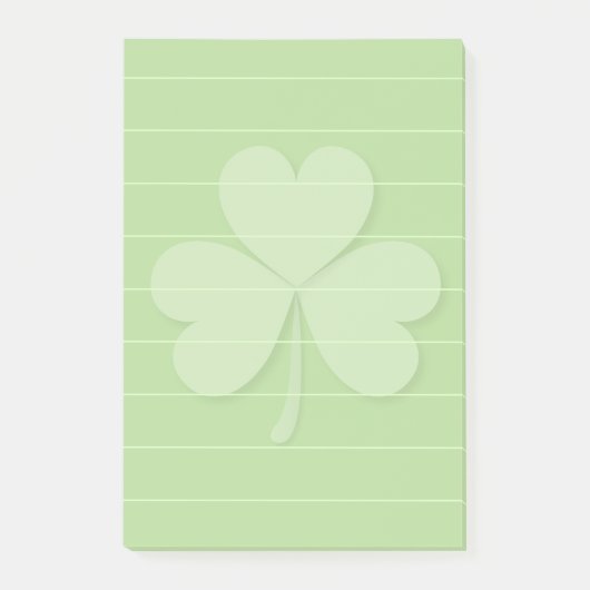 Shamrock met gerolde lijnen post-it® notes (Voorkant)
