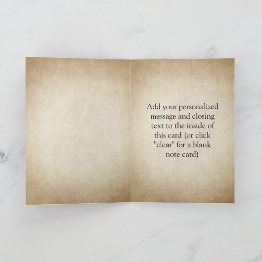 Shamrock met  Gold Kaart (Binnen)