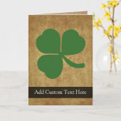 Shamrock met  Gold Kaart (Gele Bloem)