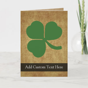 Shamrock met  Gold Kaart