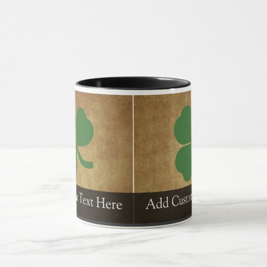 Shamrock met  goud mok (Midden)