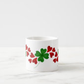 Shamrock met hart espresso kop (Voorkant)