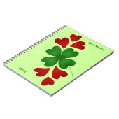 Shamrock met hart notitieboek (Linkerzijde)