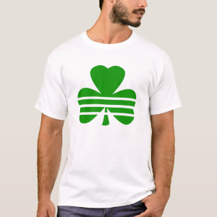 Shamrock met horizontale strepen t-shirt