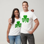 Shamrock met horizontale strepen t-shirt (Unisex)