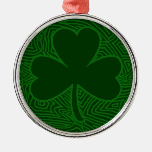 Shamrock Metalen Ornament (Voorkant)