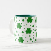 Shamrock-Mok Tweekleurige Koffiemok (Voorkant links)