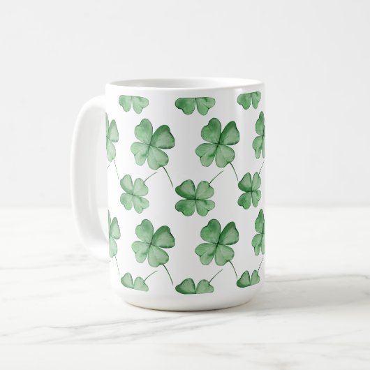 Shamrock Mok voor St. Patrick's Day (Voorkant links)