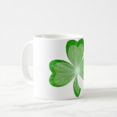 Shamrock mok white (Voorkant links)