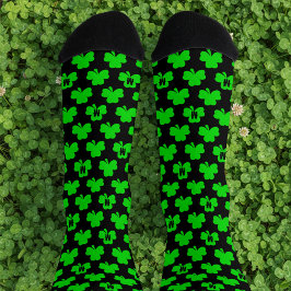Shamrock Monogram St. Patrick's Day Sokken