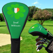 Shamrock Monogrammed, Irish flag Hoesjes club Golfheadcover