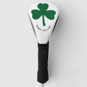 Shamrock Monogrammed Name Golfheadcover (Voorkant)