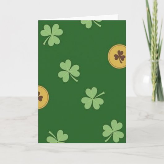 Shamrock Muntpatroonkaart Kaart (Voorkant)