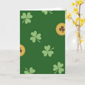 Shamrock Muntpatroonkaart Kaart (Gele Bloem)