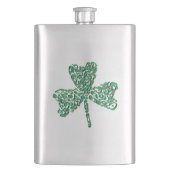 Shamrock Muzieknoten Flask Flacon (Voorkant)