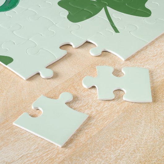 Shamrock-Muzieknoten Legpuzzel (Zijkant)