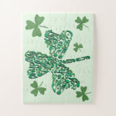 Shamrock-Muzieknoten Legpuzzel (Verticaal)