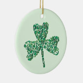 Shamrock Muzieknoten Ornament (Rechts)