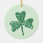 Shamrock Muzieknoten Ornament (Voorkant)