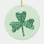 Shamrock Muzieknoten Ornament (Achterkant)