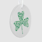 Shamrock-Muzieknoten Ornament (voorkant)