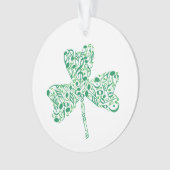 Shamrock-Muzieknoten Ornament (voorkant)