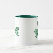 Shamrock Muzieknoten Ornament Mok (Midden)