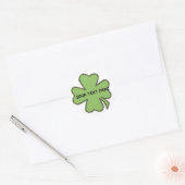 Shamrock 'n Plaid Gepersonaliseerde Stickers (Envelop)