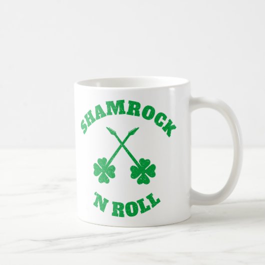 Shamrock 'n Roll Grunge Koffiemok (Rechts)