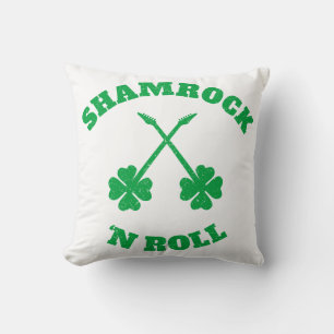 Shamrock 'n Roll Grunge Kussen