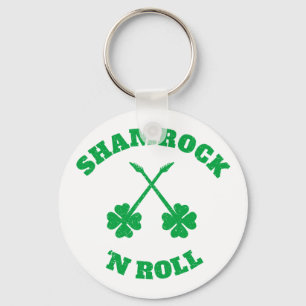 Shamrock 'n Roll Grunge Sleutelhanger