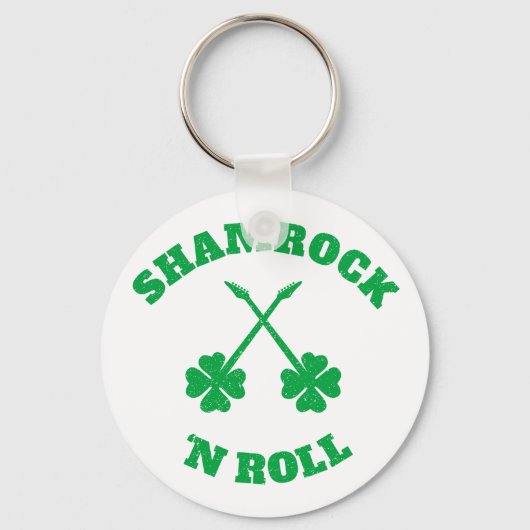 Shamrock 'n Roll Grunge Sleutelhanger (Voorkant)
