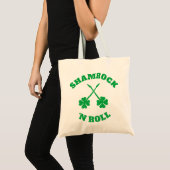 Shamrock 'n Roll Grunge Tote Bag (Voorkant (product))