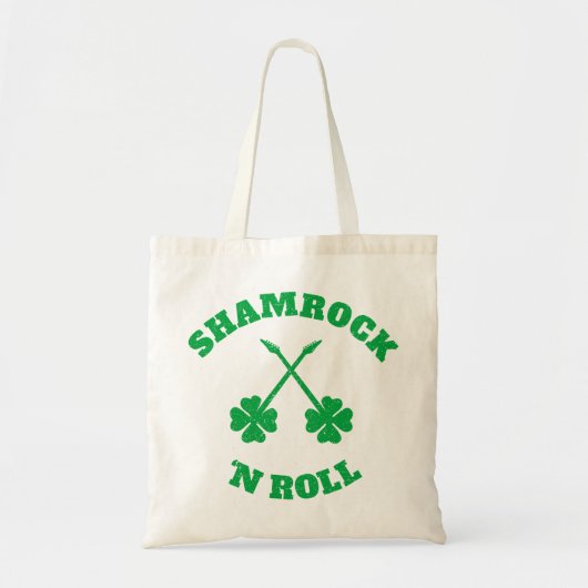 Shamrock 'n Roll Grunge Tote Bag (Voorkant)
