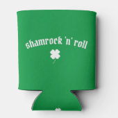 Shamrock n roll St Patrick's Day Blikjeskoeler (Achterkant)