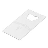 Shamrock n roll St Patrick's Day Creditkaart Flessenopener (Achterkant Gekanteld)