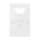 Shamrock n roll St Patrick's Day Creditkaart Flessenopener (Achterkant)