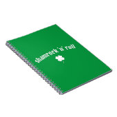 Shamrock n roll St Patrick's Day Notitieboek (Rechterzijde)
