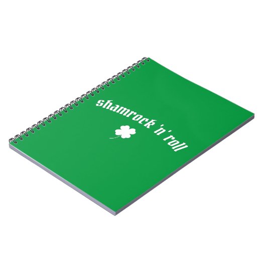 Shamrock n roll St Patrick's Day Notitieboek (Linkerzijde)